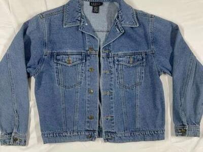 Womens Patriotic Jean Jacket Size Small