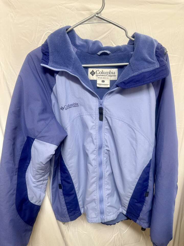 Womens Columbia Winter Jacket Size XL Sky Blue