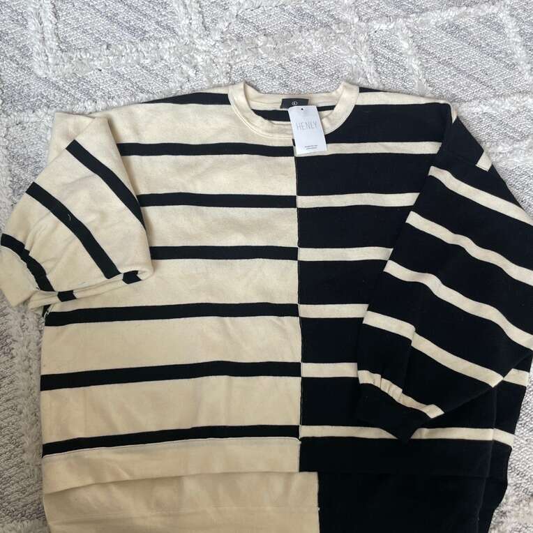 New Henley Long Sleeve Top Large