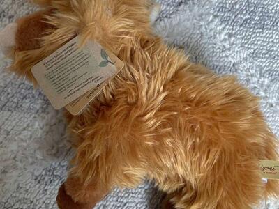Medium Brown Miyoni 10” Highland Cattle Cow Plush