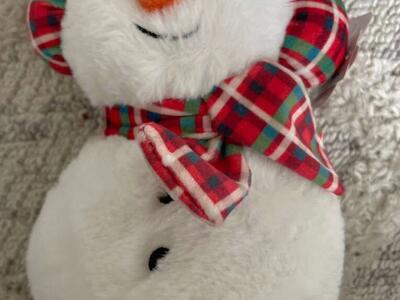 New With Tag American Greetings 8” Snowman Plush