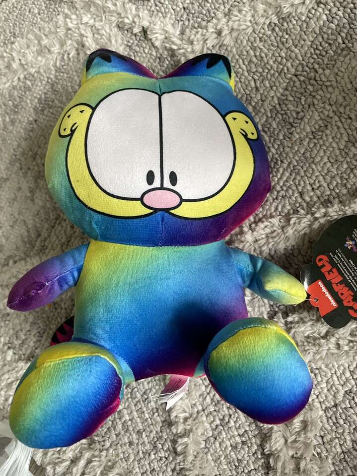 Nickelodeon Tie-dye Garfield Stuffed Animal Plush