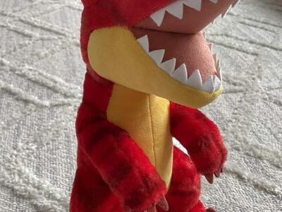 19” Build A Bear Red Dinosaur T Rex Velociraptor