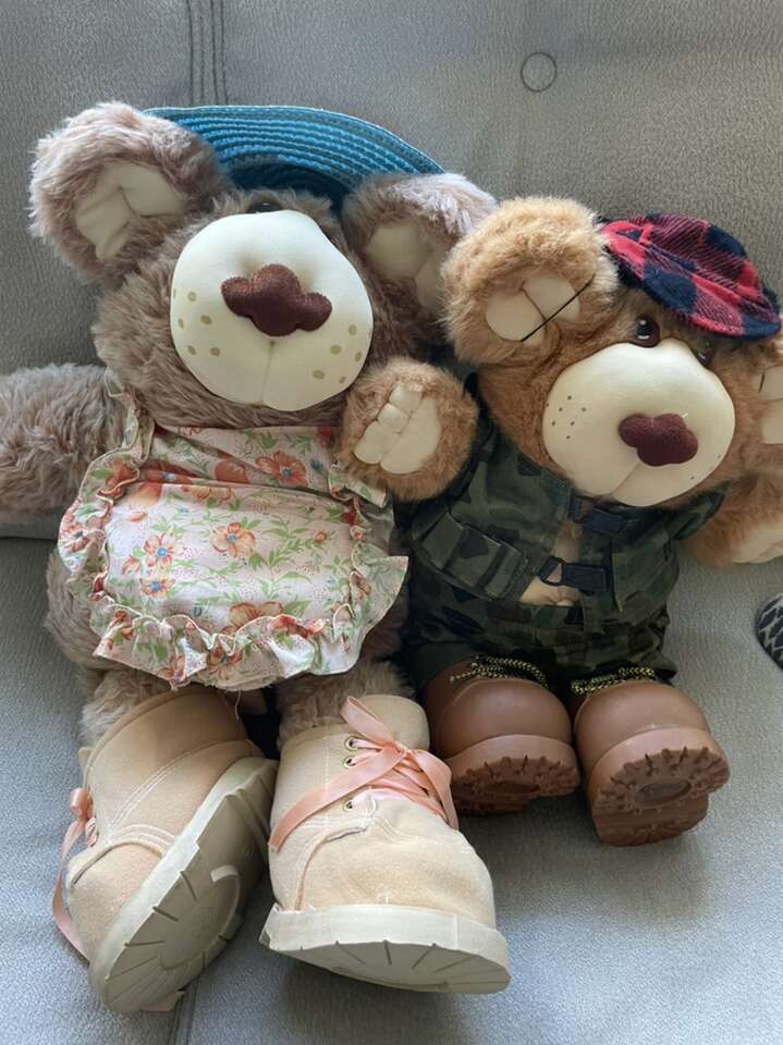 Hattie FurskinsPlush Teddy Bear And Friend