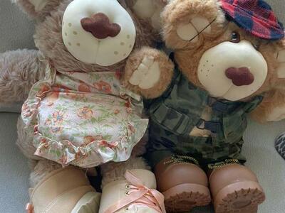 Hattie FurskinsPlush Teddy Bear And Friend