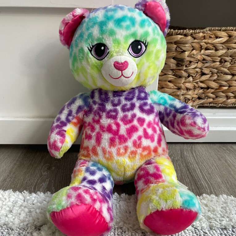 Lisa Frank Inspired Build A Bear Cheetah Cat