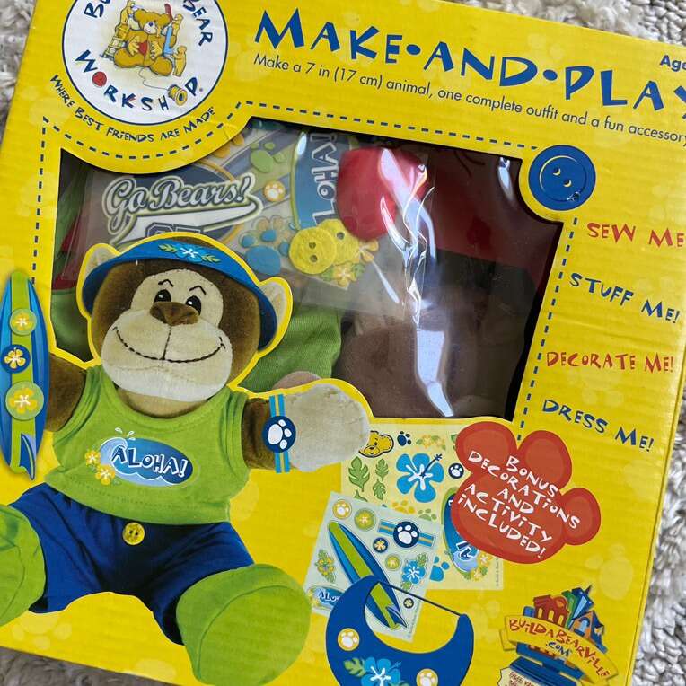 Build A Bear Make And Play Aloha Monkey Kit