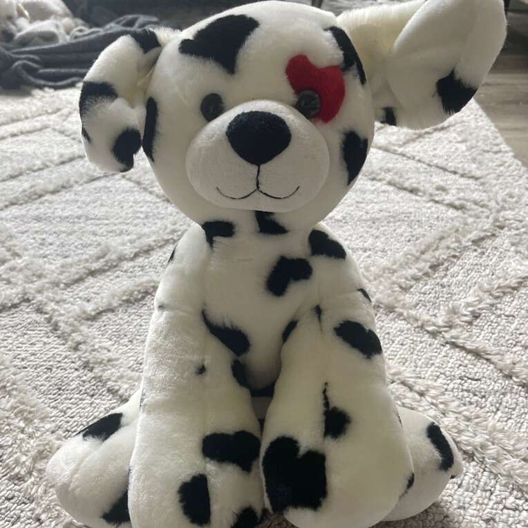 Build A Bear Dalmation Puppy Dog Heart Eye Patch