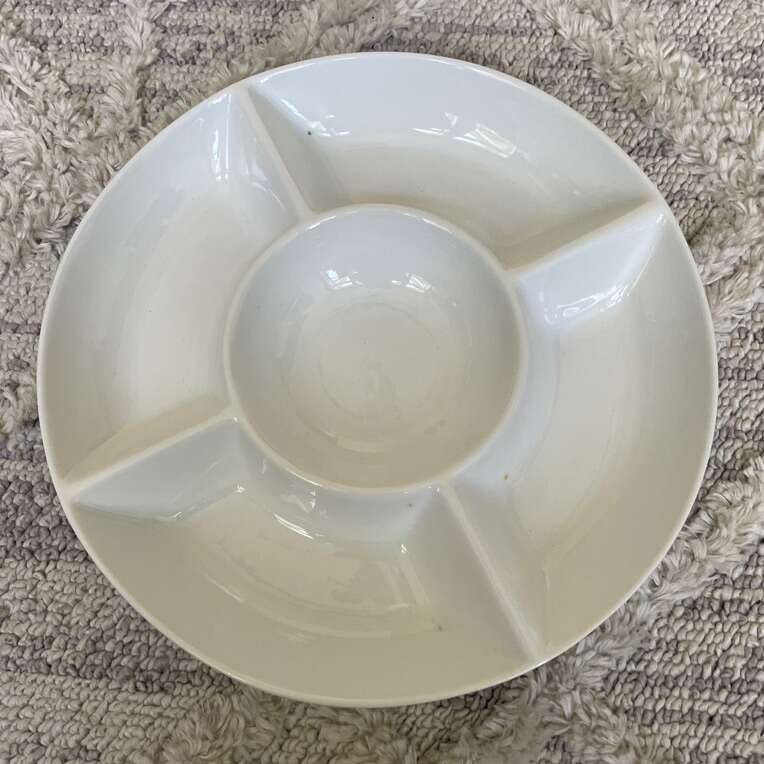 Everyday White Porcelain Serving Dish Veggie Tray
