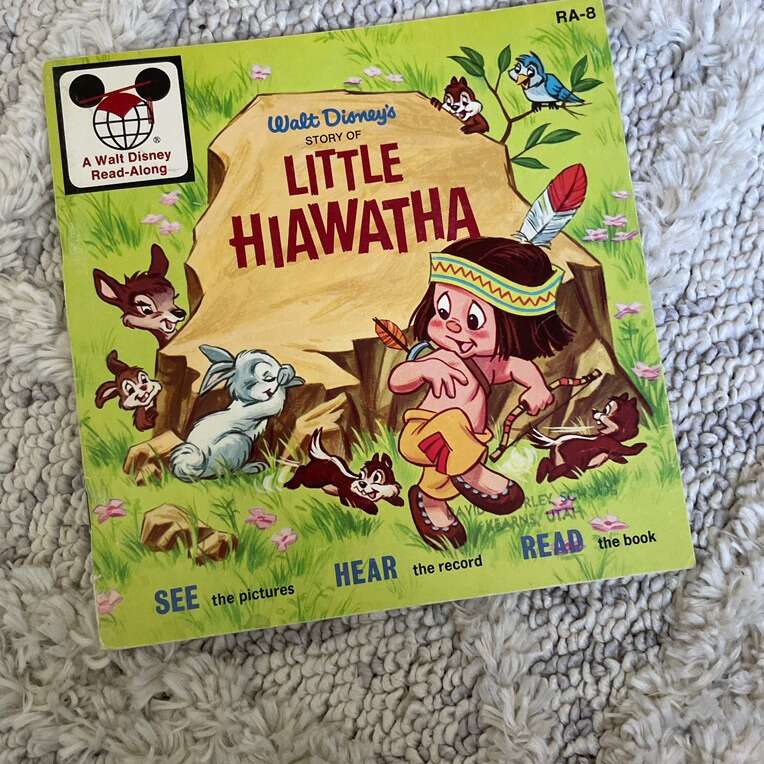 Vintage Walt Disneys Story Of Little Hiawatha Book