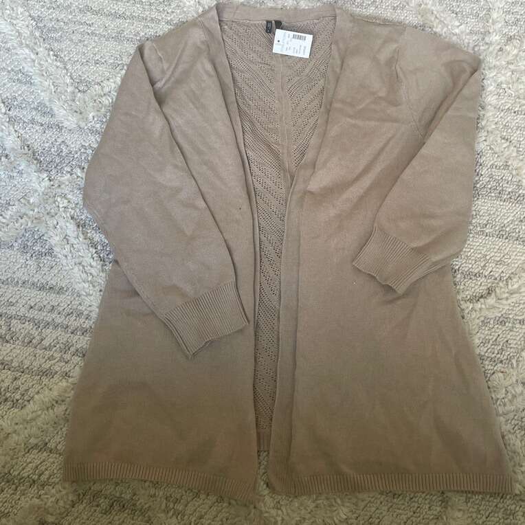 New! Maurice’s Beige Cardigan Large