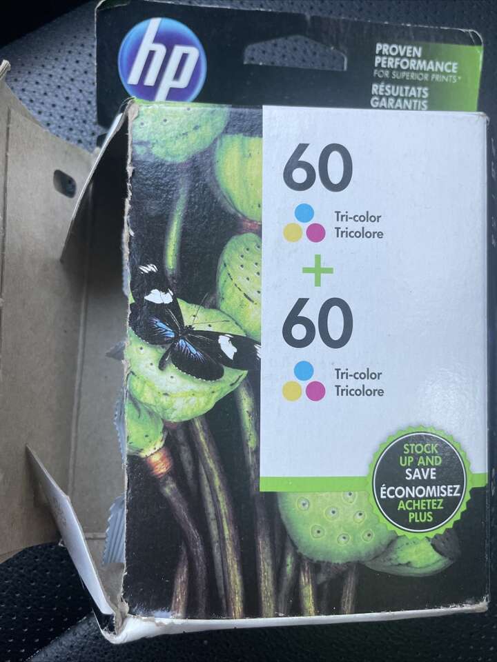 HP 60 Tri-color Ink Cartridges Pack Of 2