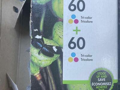 HP 60 Tri-color Ink Cartridges Pack Of 2