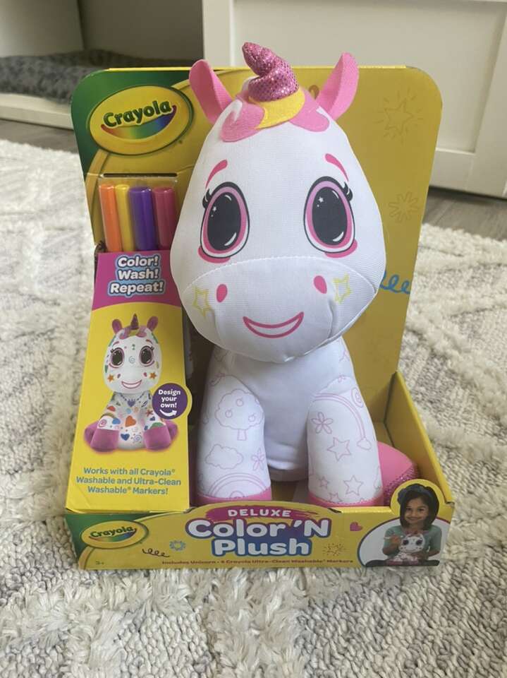 Crayola Medium Plush Deluxe Color N Plush Unicorn