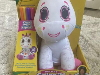 Crayola Medium Plush Deluxe Color N Plush Unicorn