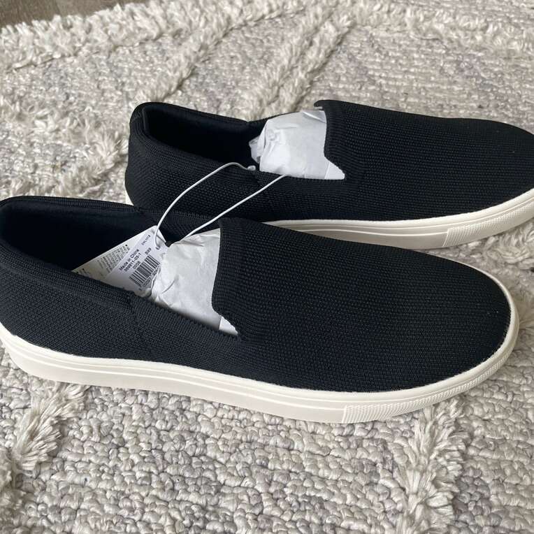 Women’s Slip-on Sneakers Black Jack Shoes Size 8