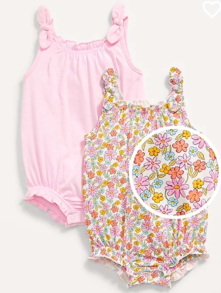 Sleeveless Tie-Bow One-piece Romper Baby 18-24 Mo