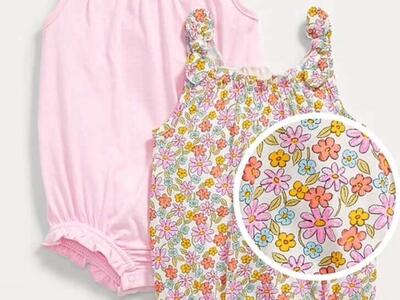 Sleeveless Tie-Bow One-piece Romper Baby 18-24 Mo