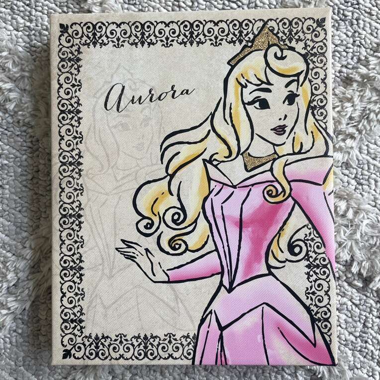 Artissimo Disney Princess Aurora 8 X 10 Canvas Art