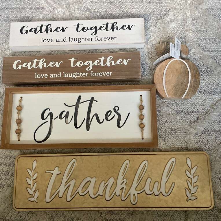 Thanksgiving Fall Gather Decorations