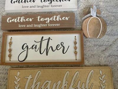 Thanksgiving Fall Gather Decorations