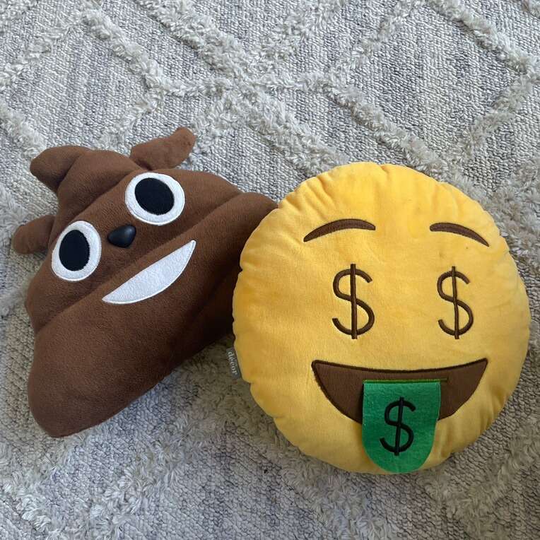 Lot Of 2 Emoji Pillows