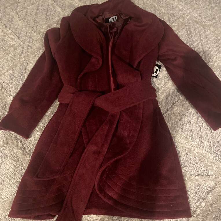 New With Tag ($100) Burgundy Coat Women’s Large
