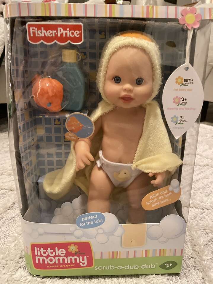 2008 Fisher Price Little Mommy Scrub Baby Doll