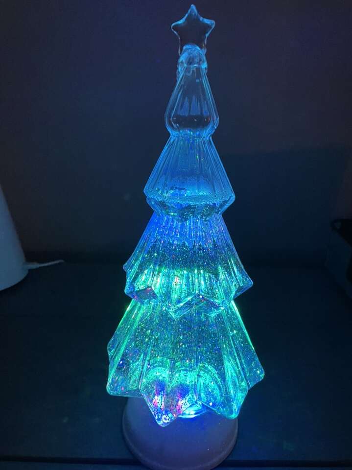 12.5 Inch Glitter Water Christmas Tree