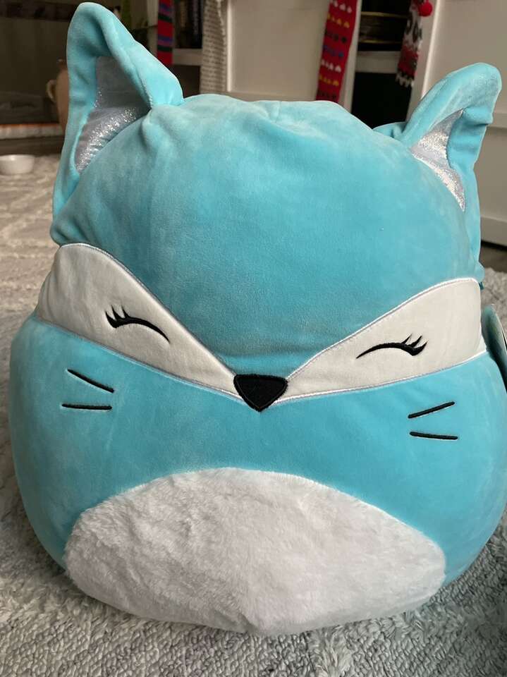 New! Squishmallows 16 Pania The Teal Fluffy Fox