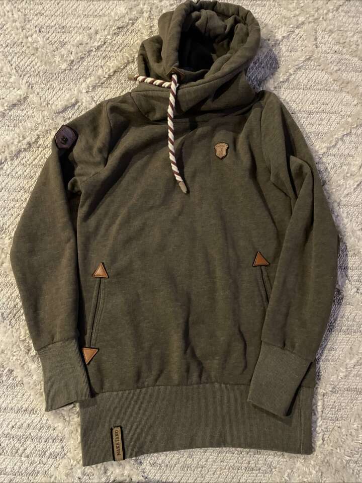 Naketano Womens Artemis Hoodie Sz M Green Cowl