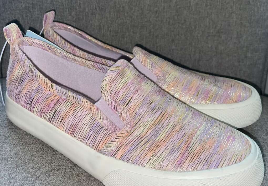 Cat & Jack - Multicolored Sparkly Slipons Girls 5