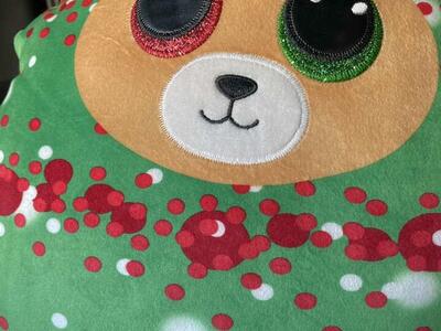 Ty Squishy Beanies Everett Christmas Green Plush