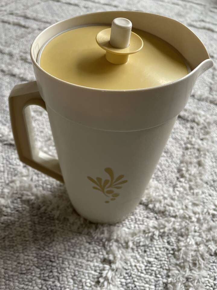 Vintage Tupperware Classic Almond White Pitcher