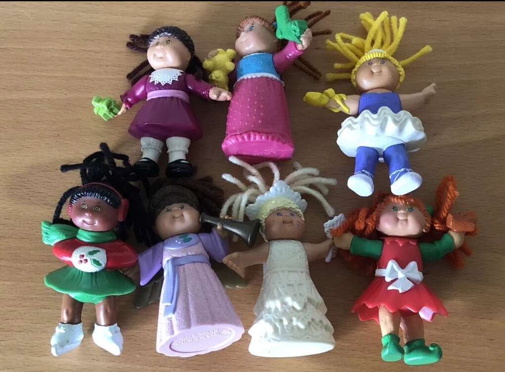 Lot Of 7 Vintage 90s Mcdonalds Happy Meal Cabbage