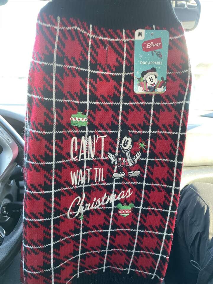 Nwt Disney Cant Wait Til Christmas Dog sweater Med