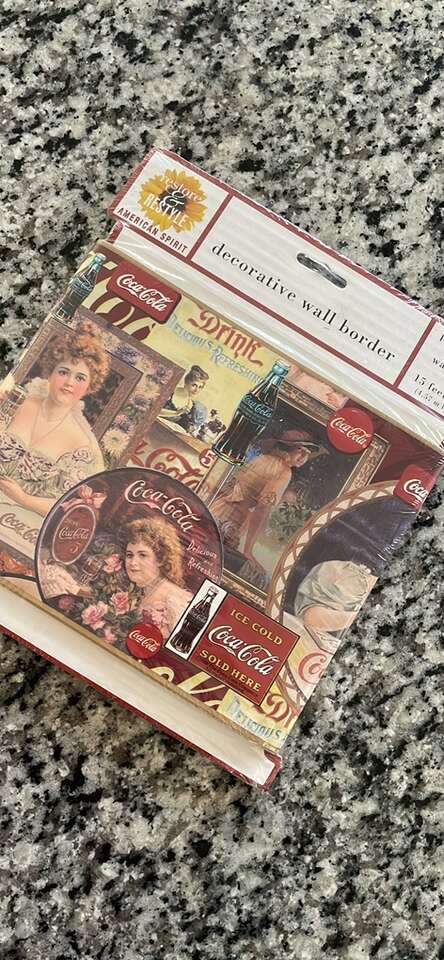 New! vintage Decorative wall Border Coca-cola