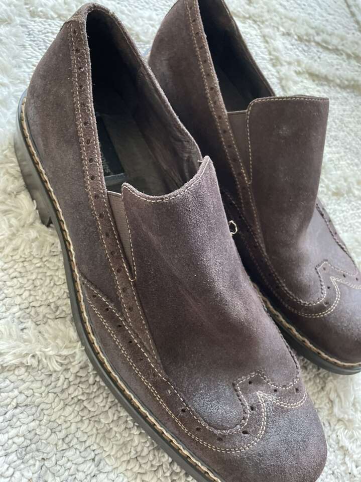 Brown Suede Mens Hush Puppies Loafers Size 12