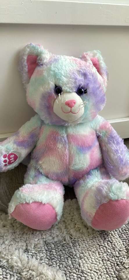 Build a bear Pastel Swirl Kitty Stuffed Animal