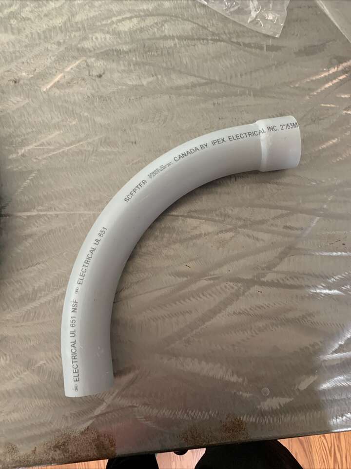 Schedule 40 IPEX Electrical 2 Inch 90° Elbow Bell