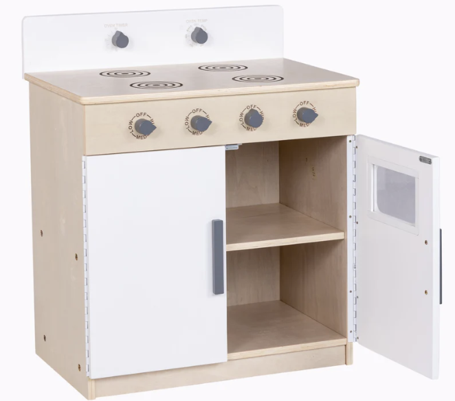 Angeles Birch Wood Kids Play Kitchen Stove