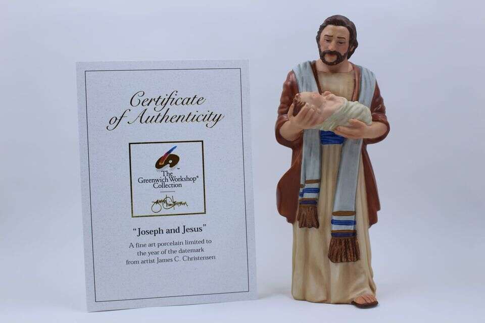 Joseph and Jesus - James Christensen Nativity figurine (collectible)