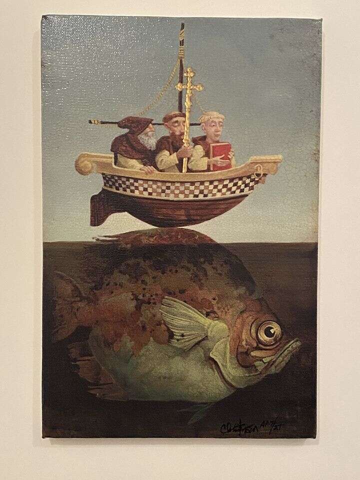 St. Brendan the Navigator Canvas AP- James Christensen (signed, numbered)