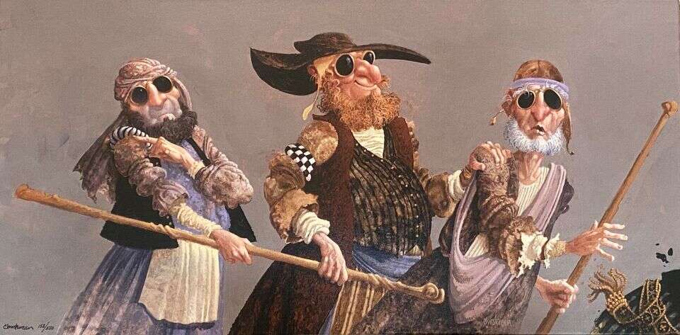 The Blind Leading the Blind - James Christensen (Canvas)