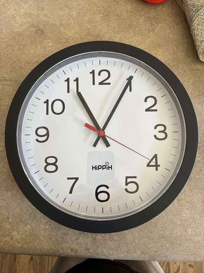 Black Wall Clock 12 Inches