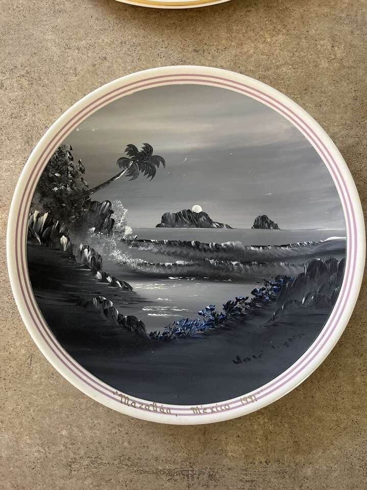 Hand Painted Plate. One Of A Kind!