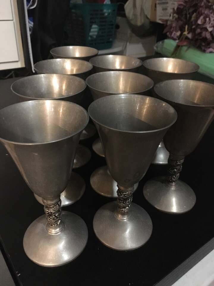 Silverstone (Armetale) Spain Plator Goblets