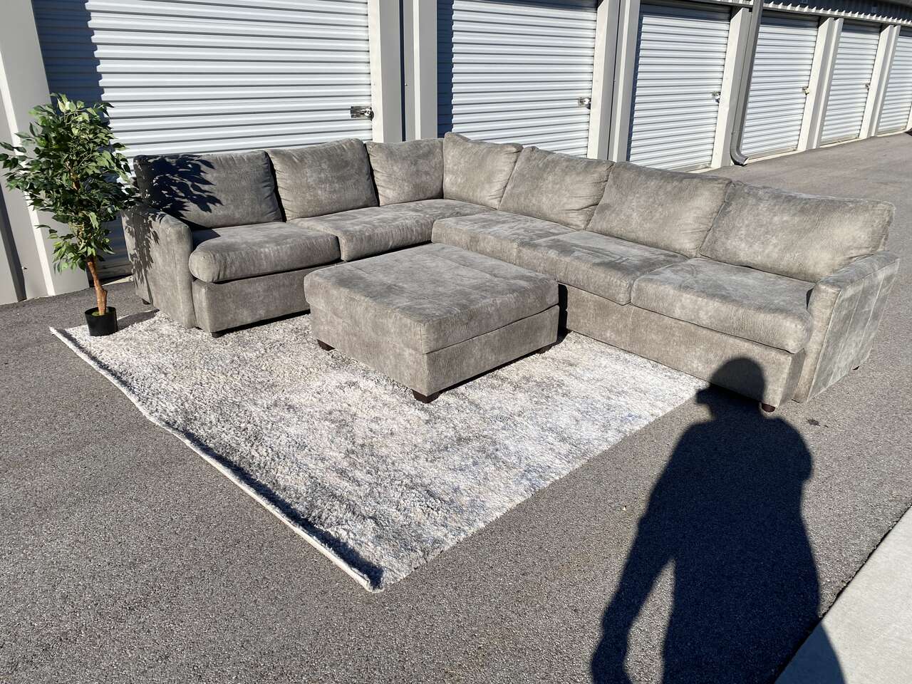 light gray sectional couch sofa with … Furniture