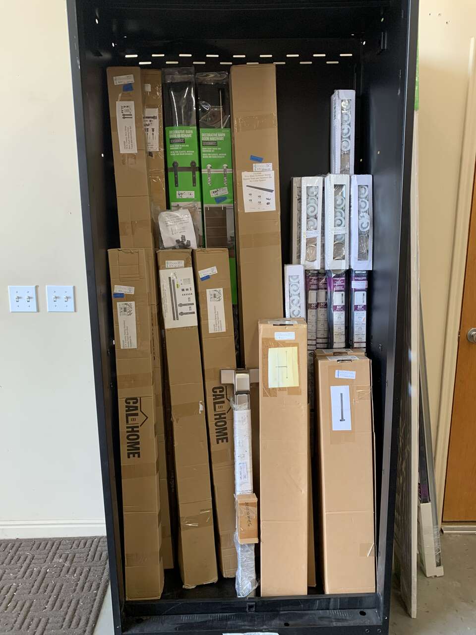 Pocket door, closet door, barn door hardware- various brands, and sizes up to 80% off retail prices