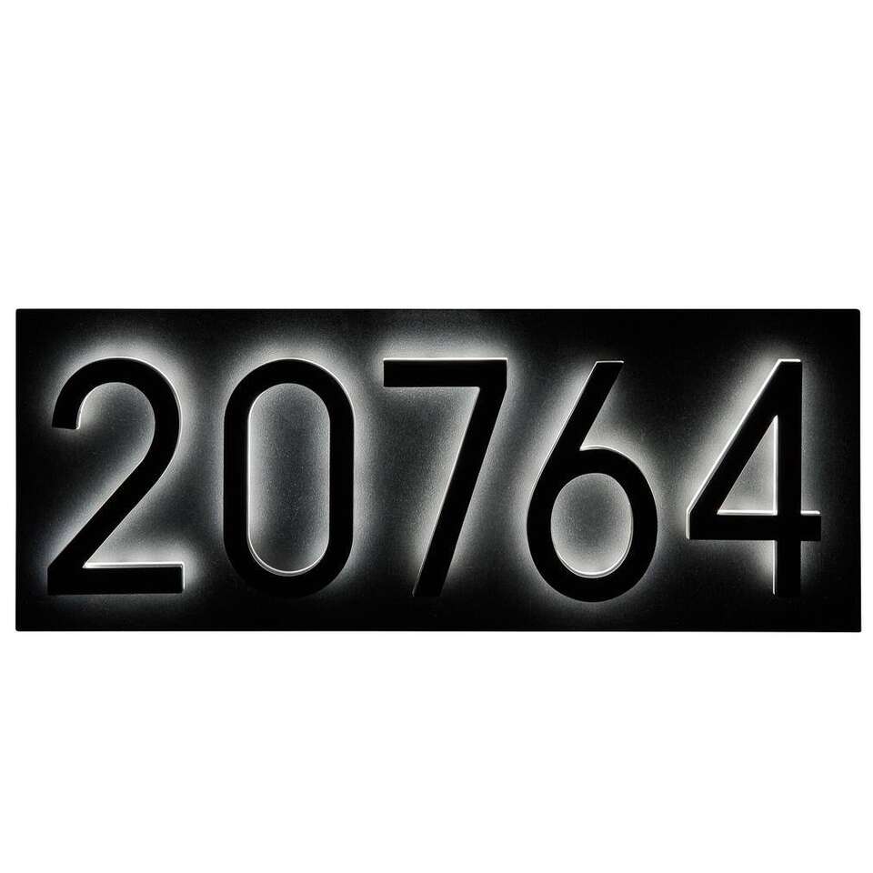 Address Plaque for LED Backlit Numbers (1-2-3-4-5 number options) and various backlight numbers